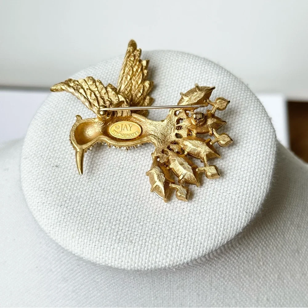 Jay Strongwater Crystal Brooch Pin - Picture 5 of 5